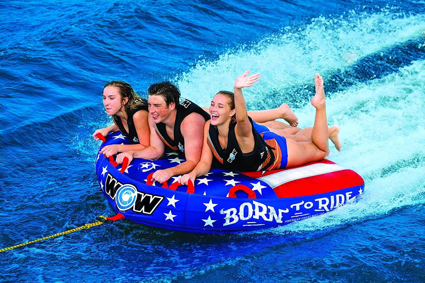 WOW Watersports Nacido para Montar Towable de 3 Personas