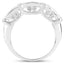 Bague en argent sterling avec saphir orange véritable de 1,08 carat