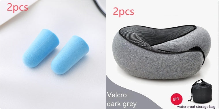 Premium Travel Neck Pillow - U-Shaped Memory Foam Cushion