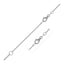 14k White Gold Extendable Cable Chain Necklace