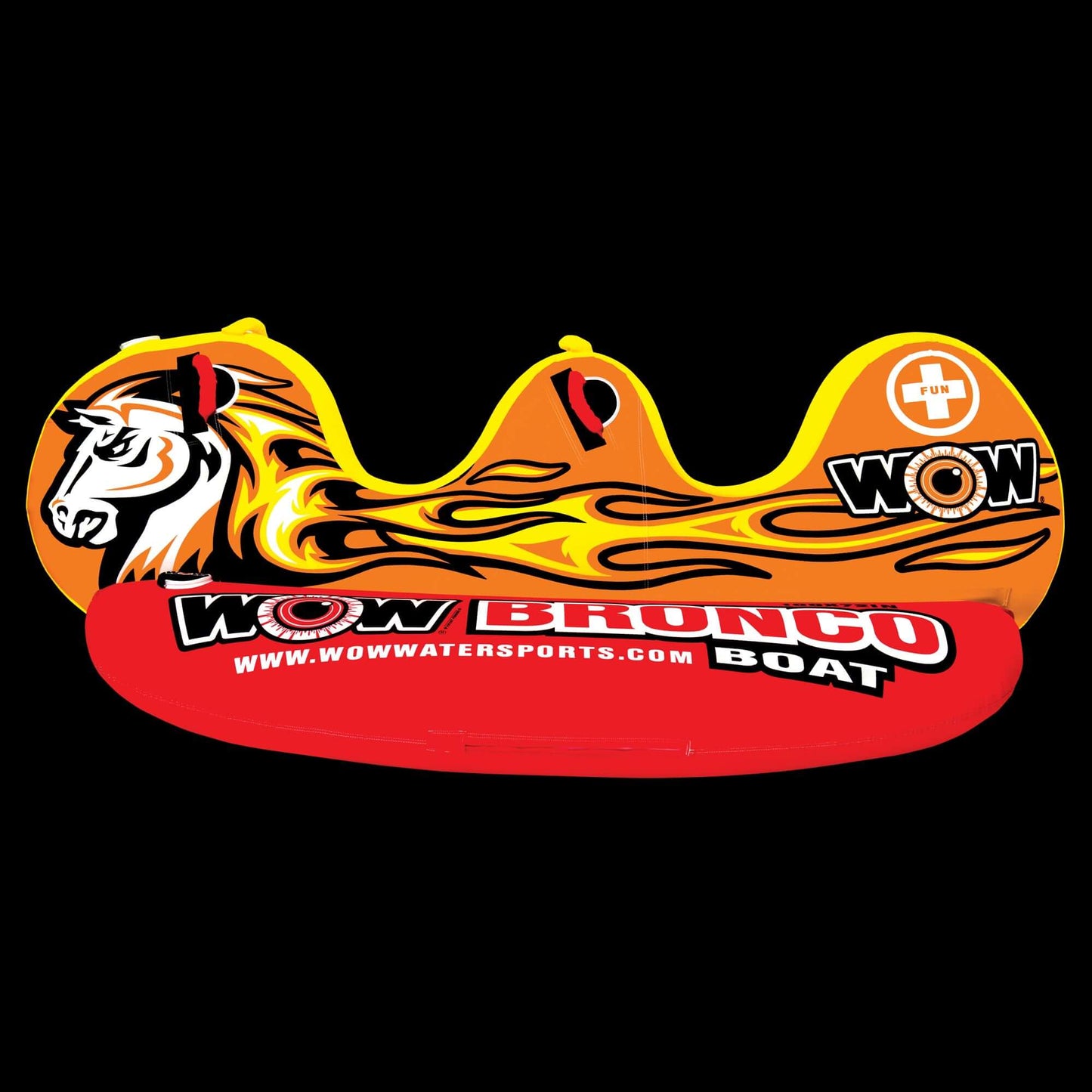 WOW Sports Bronco Boat Tube de Traction pour 2 Personnes