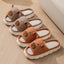 Open Toe Couple Indoor Non-slip Linen Slippers