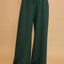 Umgee Wide Leg Pants with Elastic Drawstring Waistband