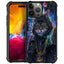 Coque ZHEGAILIAN pour iPhone 15 Pro Max - Design Ville et Chat Doré