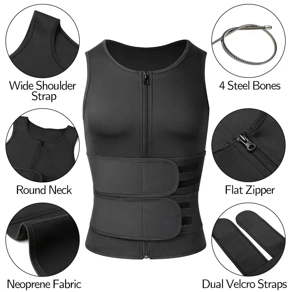Gilet de modelage pour homme pour un contouring amélioré