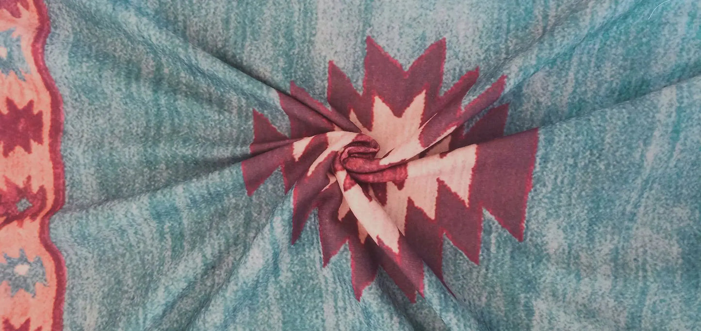 Vestido Mini de Estampado Bohemio - Manga Larga, Ajuste Casual para Otoño e Invierno