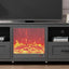 Soporte de TV negro premium de 70.08 pulgadas con almacenamiento para sala de estar