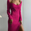 Maxi Cuello Alto: Vestido de Suéter Elegante