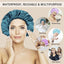 Premium Reusable Shower Caps for Women - 4 Pack