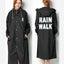 Chaqueta impermeable negra unisex