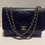 Flap with Top Black Lux Bag