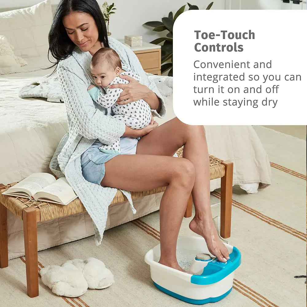 Homedics Bubble Mate Spa de pies con nodos de masaje y piedra pómez