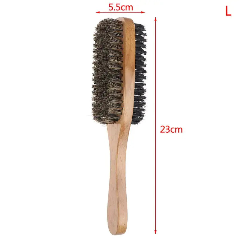 Men's Boar Bristle Wooden Hair Brush