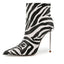Zebra Print Ankle Boots