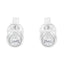 Pendientes de Stud de Diamante en Oro Blanco de 10K con Montura de Bezel