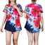 Women’s Floral Printed Short Sleeve Summer Blouse
