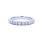 Anillo de boda de diamante natural de .75ct en oro blanco de 14KT