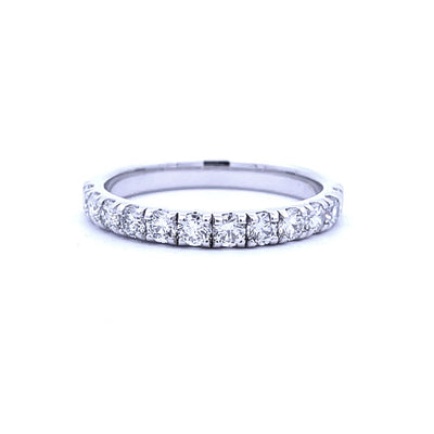 Bague de mariage en diamant de .75 ct en or blanc 14KT