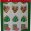 Décorations comestibles de gâteau de Noël - Ensemble de 60 pièces