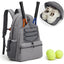 Mochila de Tenis Premium para Hombres y Mujeres - Capacidad para 4 Raquetas
