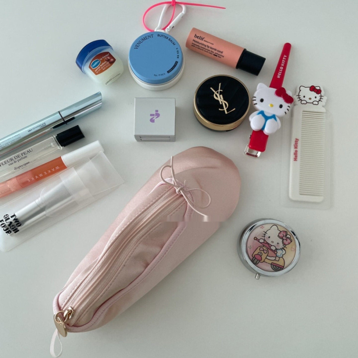 Estuche de Lápices con Lazo Bolsa de Maquillaje Zapato de Ballet