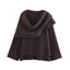 Women's Loose Casual Cape Knitted Sweater Coat