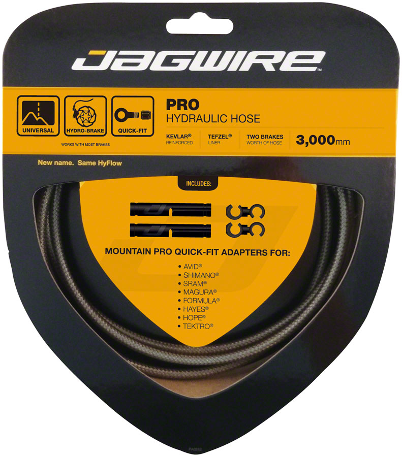 Kit de tuyau de frein à disque hydraulique Jagwire Pro - 3000 mm Carbon Silver