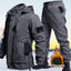 Fleece-Lined Waterproof Jacket Suit for Autumn & Winter