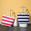 Stylish Striped Beach Bag for Women - Large Capacity