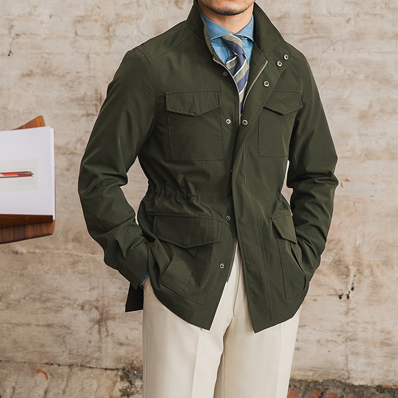 Chaqueta Retro Impermeable Ligera para Hombres