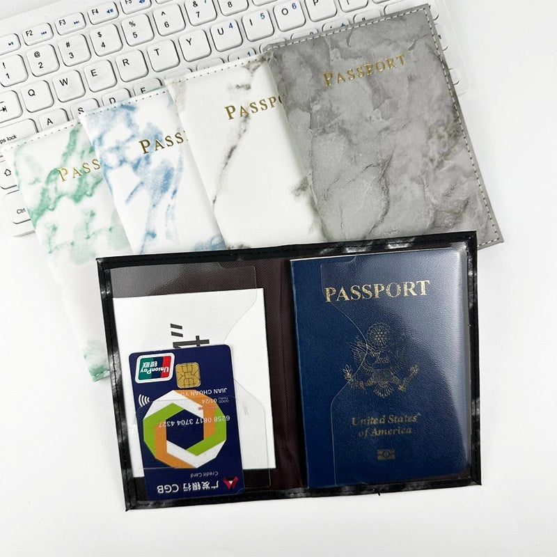 Marbling Passport Cover - Multifunctional Travel Accessory