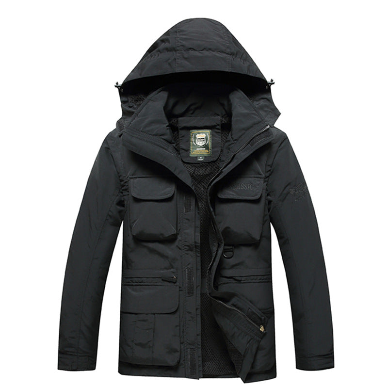 Men's Plus Size Waterproof Breathable Outdoor Jacket