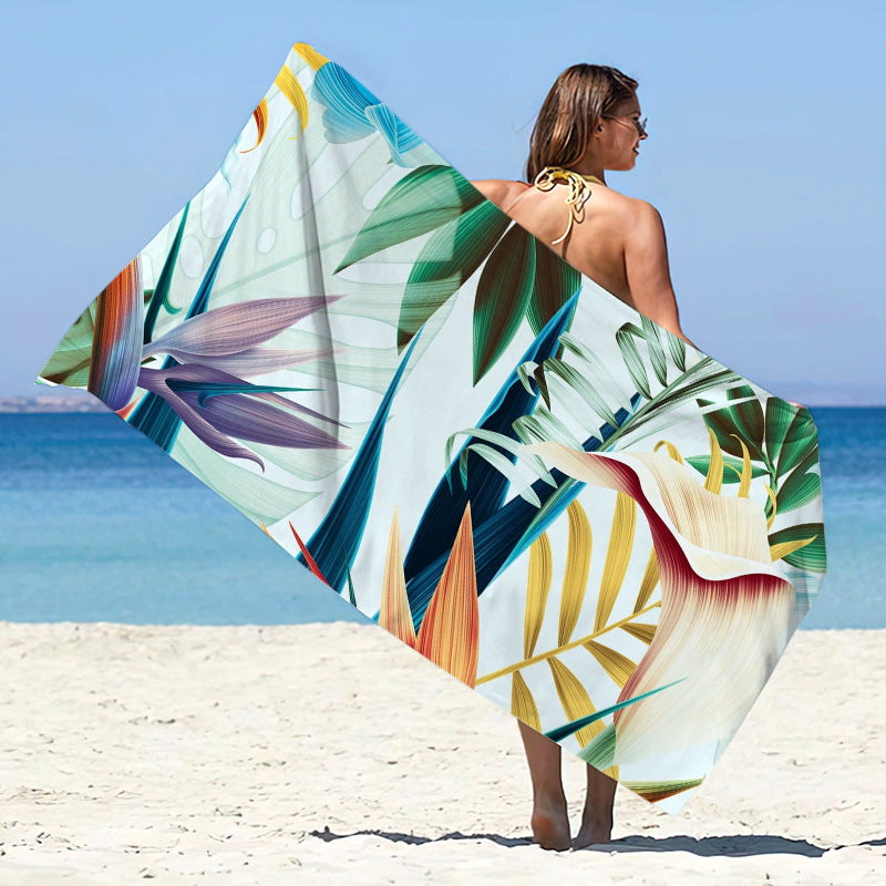 Double-Sided Velvet Microfiber Beach Towel