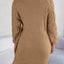 Cable-Knit Round Neck Sweater Dress - Korvel