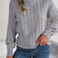 Cable-Knit Turtleneck Dropped Shoulder Sweater - Korvel