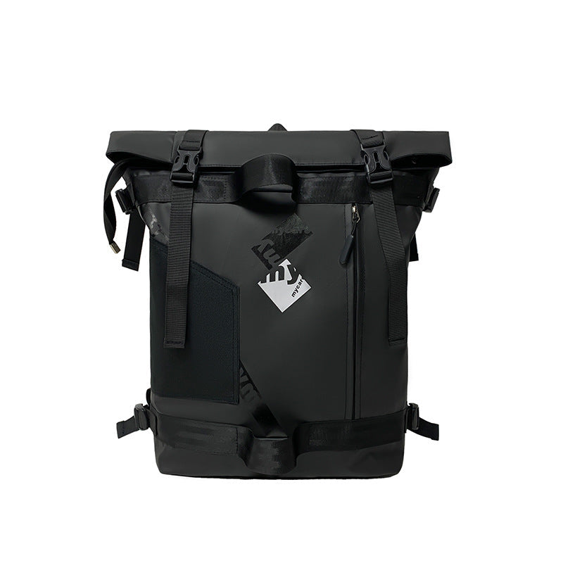 Mochila de Moda con Bordes Curvados - Gran Capacidad para Uso Diario