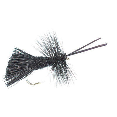 3 Pack Goddard Caddis Black Dry Fly - Hook Size 16 - Korvel