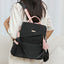 Oxford Cloth Stitching Women'S Backpack Anti-Theft Back Zipper Girls Schoolbag Casual Travel Double Shoulder Backpack - Korvel