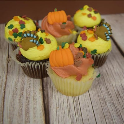Thanksgiving Fall Edible Cake Decorations - 30 Pieces
