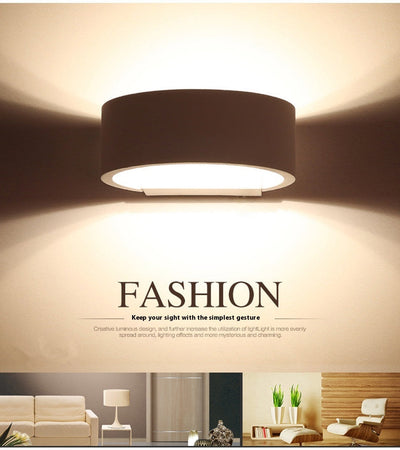 Modern Outdoor Round Wall Lamp for Garden Lighting
