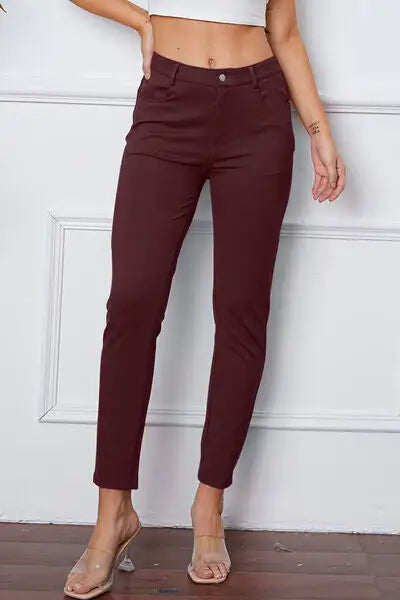 Pantalones Esenciales de Puntada Elástica