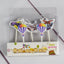 Creative Bear Candle Toppers with Smiley Faces for Birthday Celebrations - Korvel