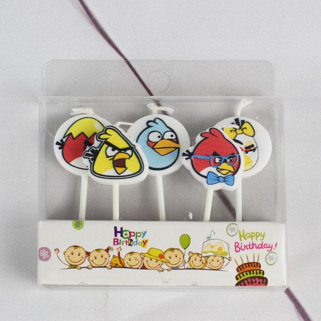 Creative Bear Candle Toppers with Smiley Faces for Birthday Celebrations - Korvel