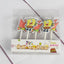 Creative Bear Candle Toppers with Smiley Faces for Birthday Celebrations - Korvel