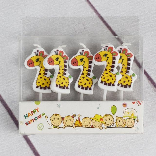 Creative Bear Candle Toppers with Smiley Faces for Birthday Celebrations - Korvel