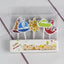 Creative Bear Candle Toppers with Smiley Faces for Birthday Celebrations - Korvel
