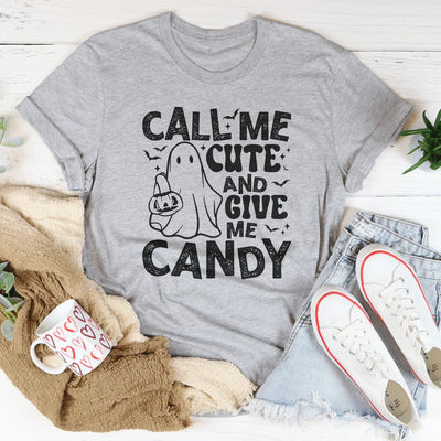 Camiseta "Llámame linda y dame dulces"