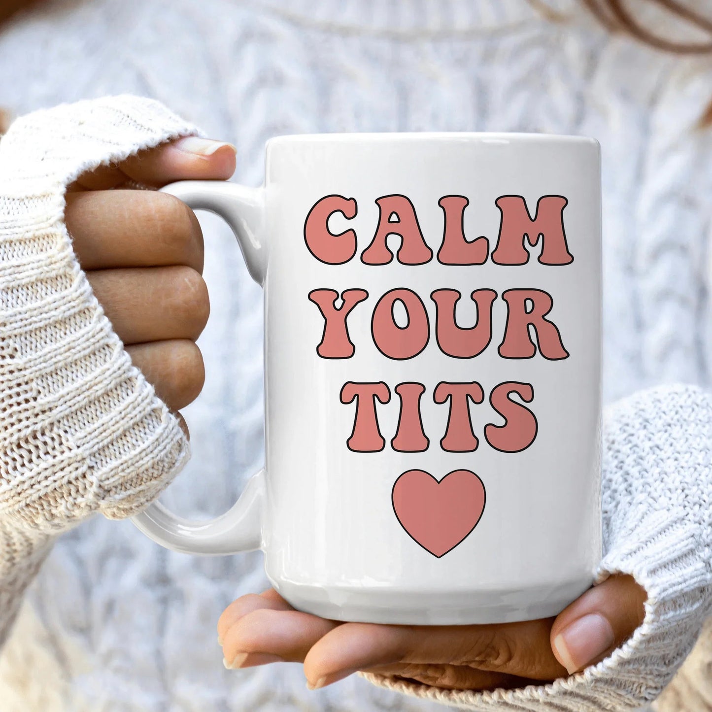 Calm Down Ceramic Mug - 15 oz Premium Drinkware
