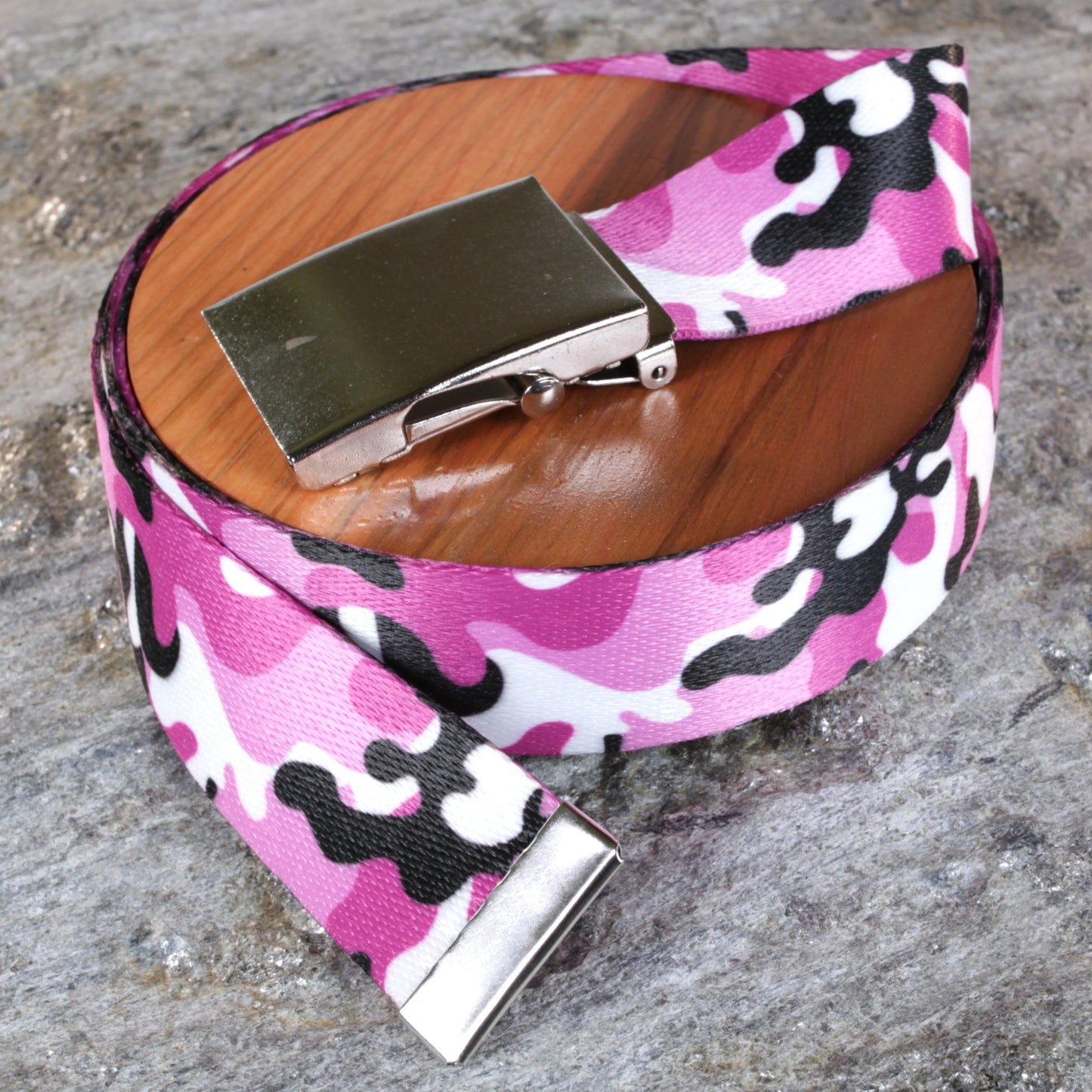 Classic Winter Camo Belt - Versatile Sizes & Buckle Options