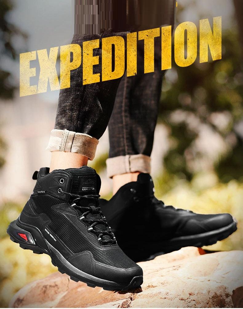 Chaussures de randonnée imperméables camouflage pour hommes avec soutien de la cheville